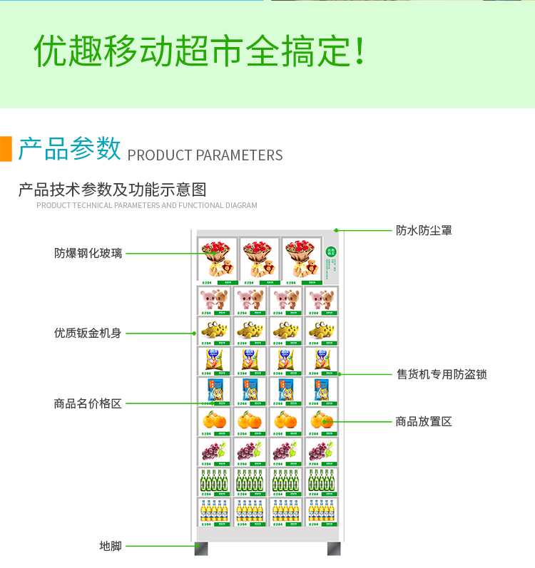 优趣生活自动售卖机 35门副柜 综合 成人 医疗机(图5)