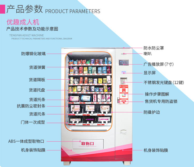 优趣生活自动售卖成人用品机 情趣用品无人新零售(图3)